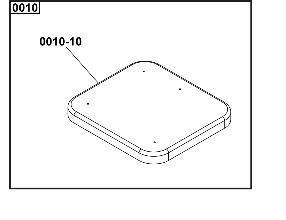 Concrete Pad (Non-Hurricane) Diagram and Parts List for 6324-01  Briggs and Stratton Generator